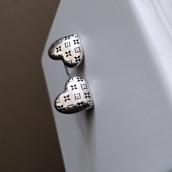 Unknown Jewelry - White gold Heart Earrings